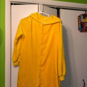 Pikachu onesie with matching slippers